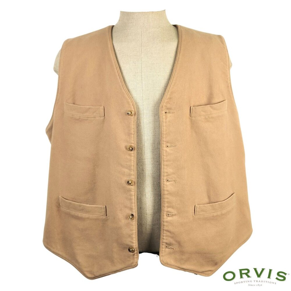 Orvis Classic Vintage Canvas Hunting/Outdoor Vest XXL